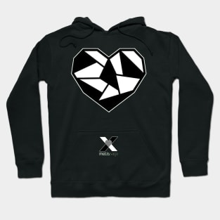 BICOLOR DIAMOND HEART by Metissage -2 Hoodie